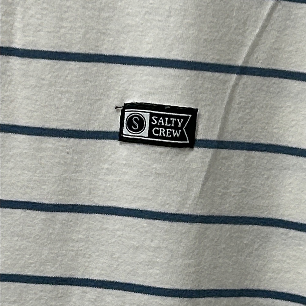 Salty Crew Men's Striped Tank Top - White and Navy - Picture 3 of 12